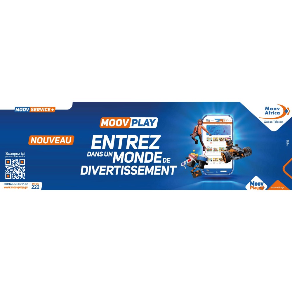 Crédit  de communication - Moov Gabon - 5000 FCFA